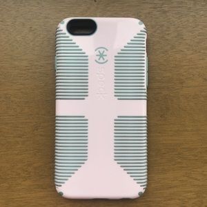 Pink and blue speck iPhone 6 case